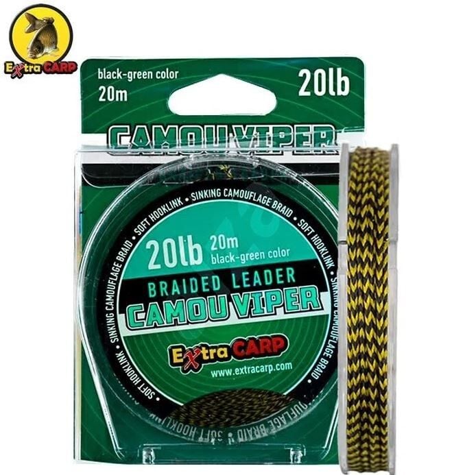 Extra Carp Camou Viper Sazan Rig İpi Kaplamasız 20mt 20 lb