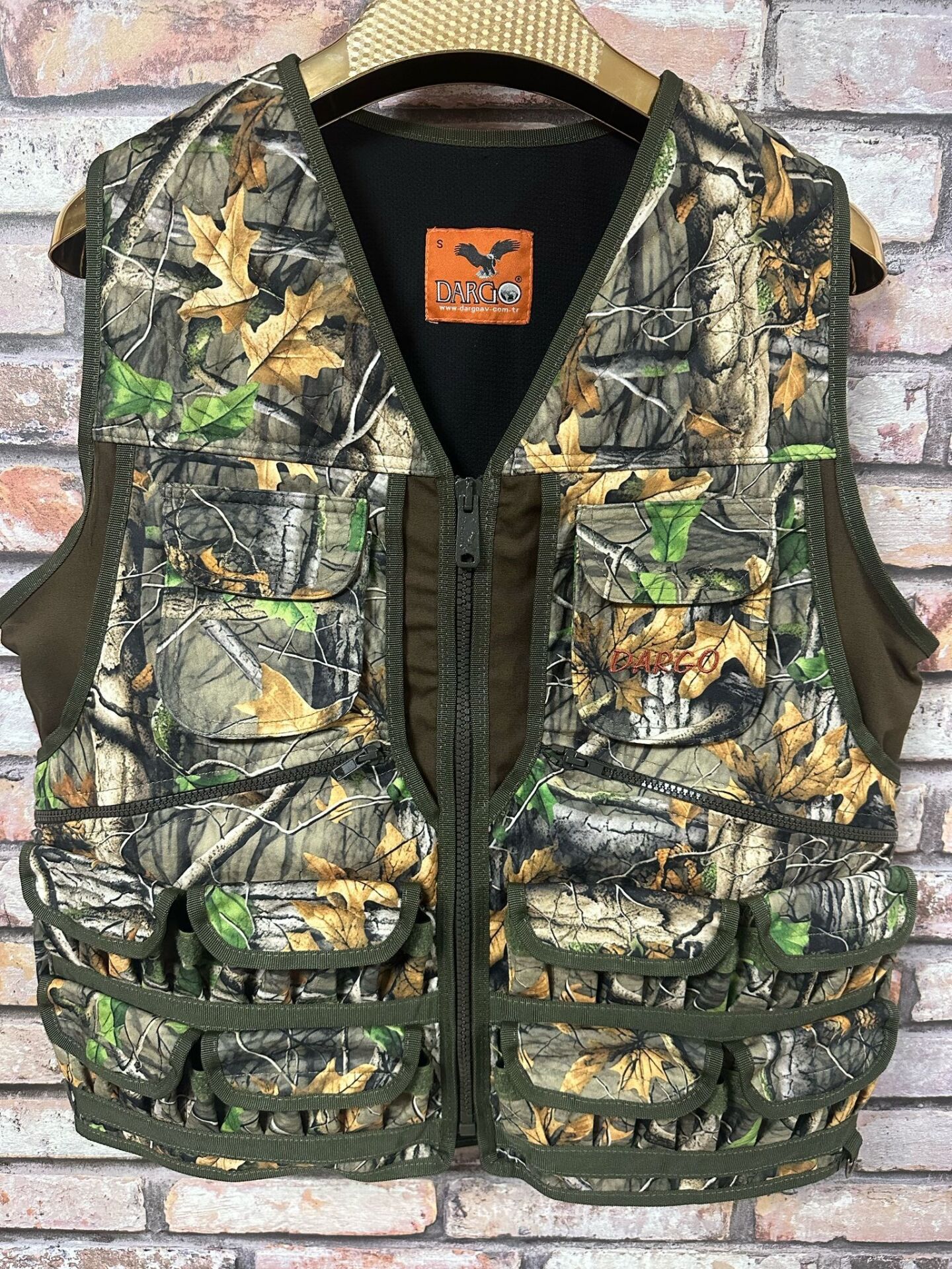 Dargo Sonbahar Desenli Avcı Yeleği Beden:L
