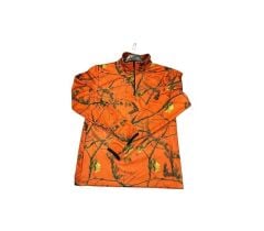 Widi Yarı Fermuar Turuncu Sweatshirt Beden: L