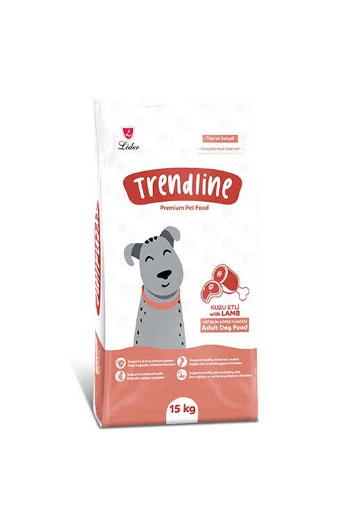 Trendline Adult Kuzu Etli Yetişkin Köpek Maması 15 Kg