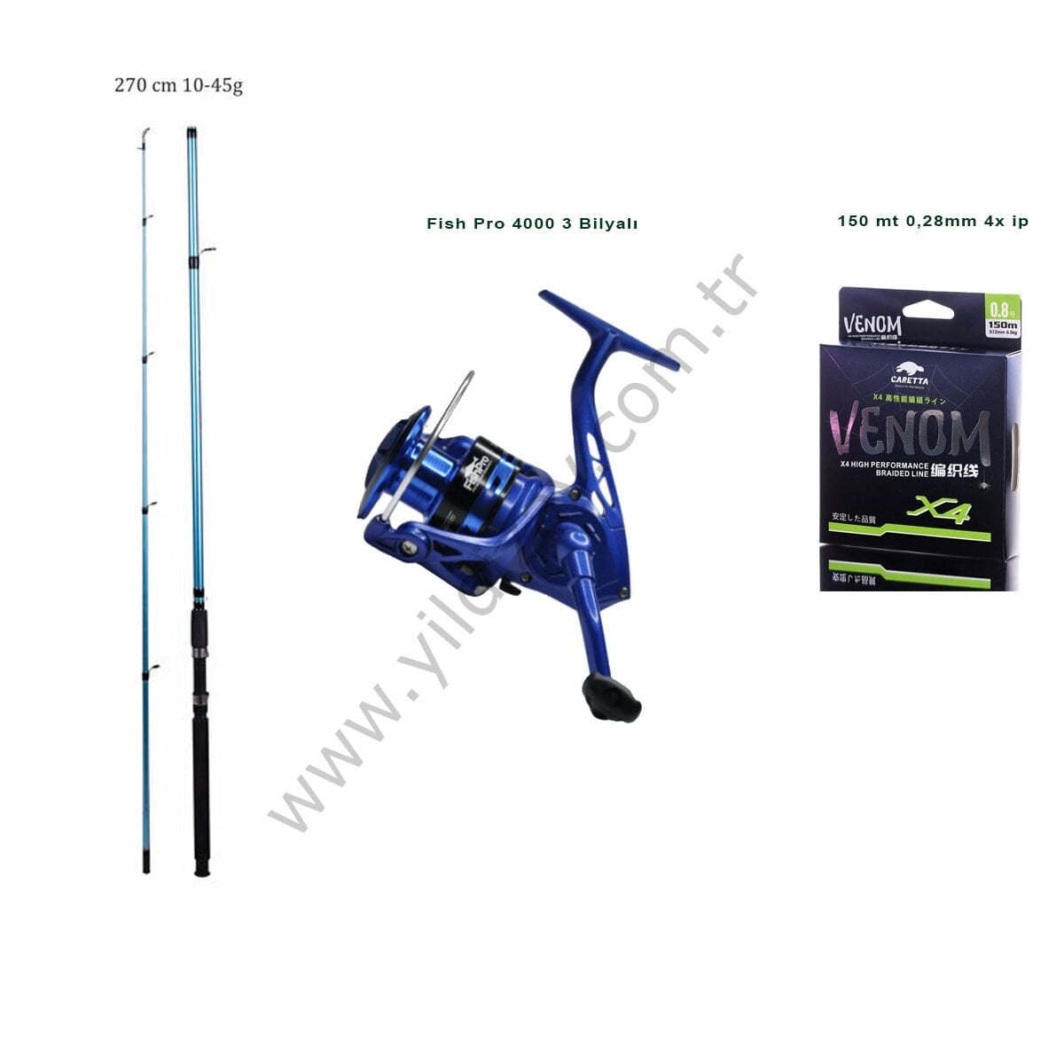 BAŞLANGIÇ MAVİ SPİN OLTA SETİ