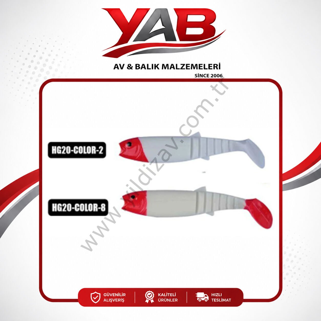 Effe Sasi Salmon HG20 Turna Silikonu Seti 2 Adet İğnesiz