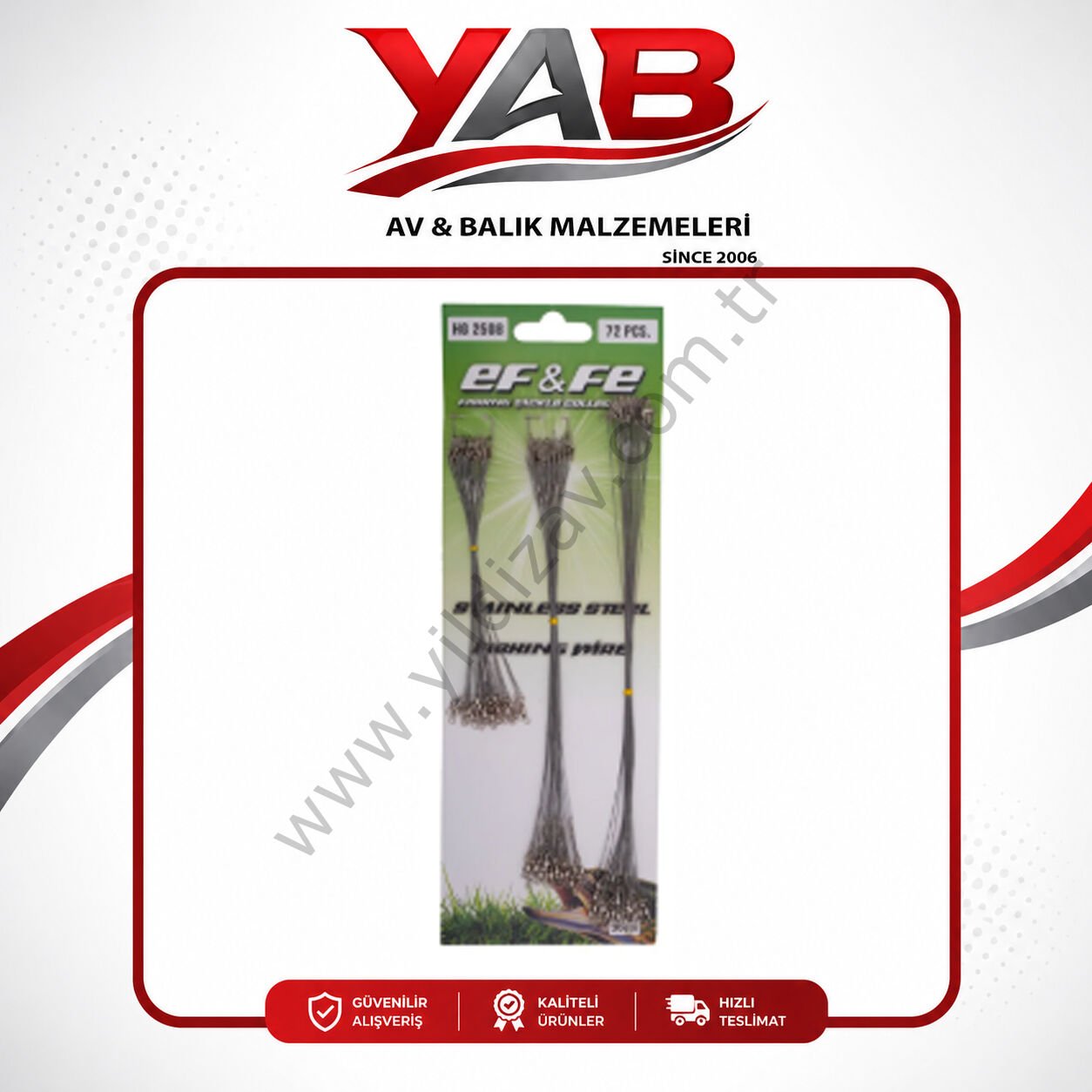 Effe Çelik Tel Kartela HG2508 72 Adet